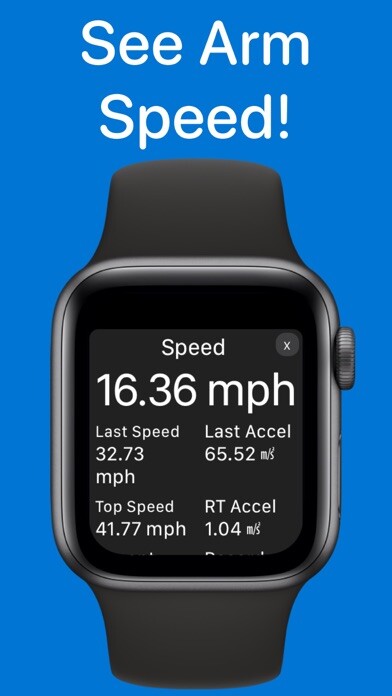 Emulate iPhone app Arm Speed Analyzer for Watch using MyAndroid