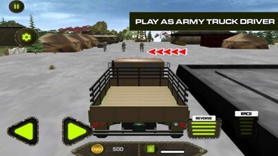Emulate iPhone app Army Cargo Truck Mission 3D using MyAndroid