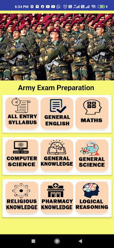 Run android online APK Army Exam Preparation from MyAndroid or emulate Army Exam Preparation using MyAndroid