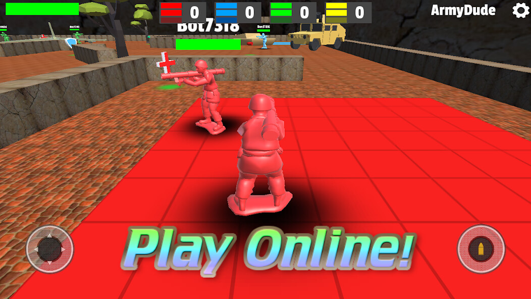 Emulate iPhone app Army Men Online using MyAndroid