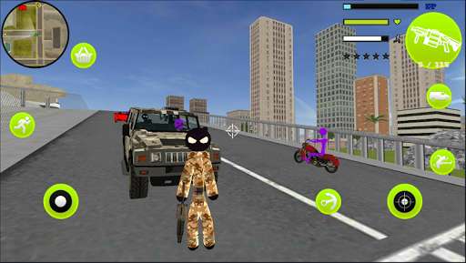 Run android online APK Army Stickman US Rope Hero counter Gangstar from MyAndroid or emulate Army Stickman US Rope Hero counter Gangstar using MyAndroid