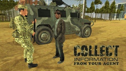Emulate iPhone app Army Truck Border Patrol – Drive military vehicle to arrest criminals using MyAndroid