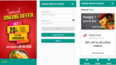 Emulate iPhone app Aroma India Bloomington using MyAndroid Emulate iPhone app Aroma India Bloomington using MyAndroid