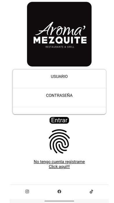 Emulate iPhone app Aroma Mezquite using MyAndroid