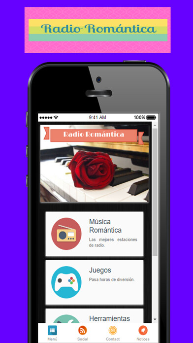 Emulate iPhone app A+ Romántica Radio Musica using MyAndroid Emulate iPhone app A+ Romántica Radio Musica using MyAndroid