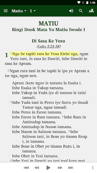 Run android online APK Arop-Lokep - Bible from MyAndroid or emulate Arop-Lokep - Bible using MyAndroid