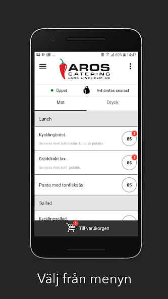 Run android online APK Aros Catering from MyAndroid or emulate Aros Catering using MyAndroid