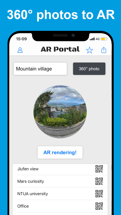 Emulate iPhone app AR Portal - 360 photo to AR using MyAndroid Emulate iPhone app AR Portal - 360 photo to AR using MyAndroid