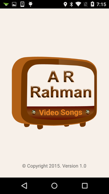 Emulate Android APK A R Rahman Video Songs