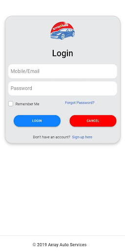 Run android online APK Array Auto Services from MyAndroid or emulate Array Auto Services using MyAndroid