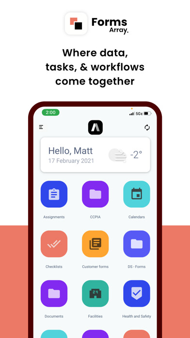 Emulate iPhone app Array forms using MyAndroid