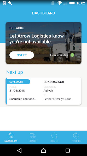 Run android online APK Arrow Logistics from MyAndroid or emulate Arrow Logistics using MyAndroid