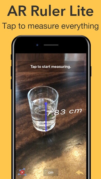 Emulate iPhone app AR Ruler Lite using MyAndroid