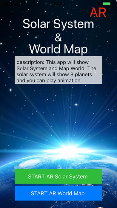 Emulate iPhone app AR Solar System & World Map using MyAndroid Emulate iPhone app AR Solar System & World Map using MyAndroid