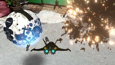 Emulate iPhone app AR Space Fight using MyAndroid