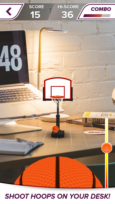 Emulate iPhone app AR Sports Basketball using MyAndroid