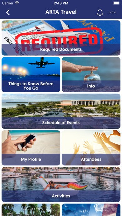 Emulate iPhone app ARTA Travel Group using MyAndroid Emulate iPhone app ARTA Travel Group using MyAndroid