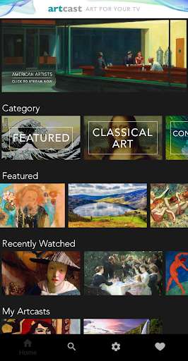 Run android online APK Artcast from MyAndroid or emulate Artcast using MyAndroid