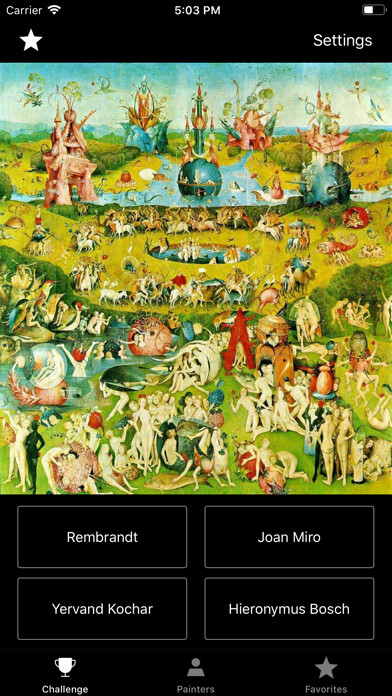Emulate iPhone app ArtChallenge - Quiz using MyAndroid