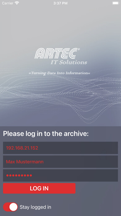 Emulate iPhone app ARTEC - EMA using MyAndroid Emulate iPhone app ARTEC - EMA using MyAndroid