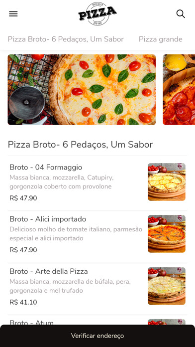 Emulate iPhone app Arte della Pizza Delivery using MyAndroid Emulate iPhone app Arte della Pizza Delivery using MyAndroid
