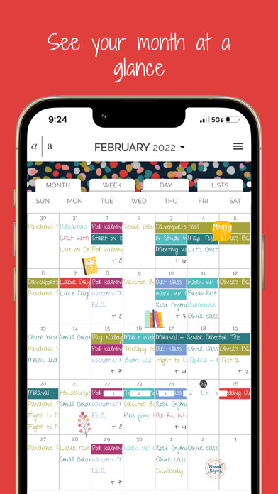 Emulate iPhone app Artful Agenda using MyAndroid