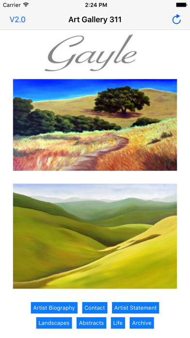 Emulate iPhone app Art Gallery 311 using MyAndroid