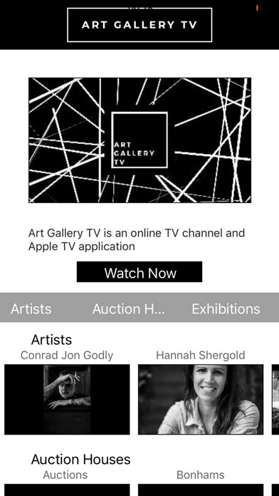 Emulate iPhone app Art Gallery TV using MyAndroid