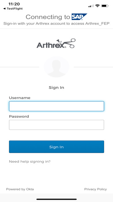 Emulate iPhone app Arthrex Fiori Client using MyAndroid