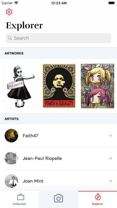 Emulate iPhone app Artifexio: Scan & Collect Art using MyAndroid