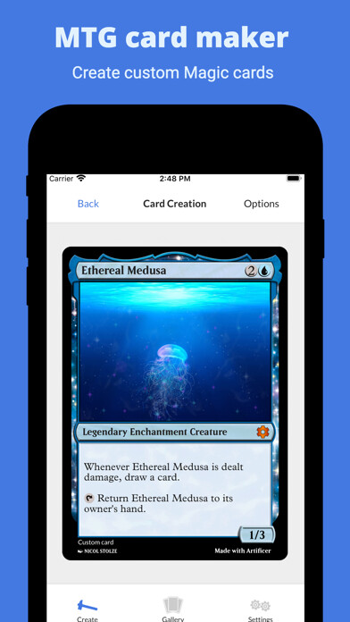 Emulate iPhone app Artificer - MTG Card Maker using MyAndroid Emulate iPhone app Artificer - MTG Card Maker using MyAndroid