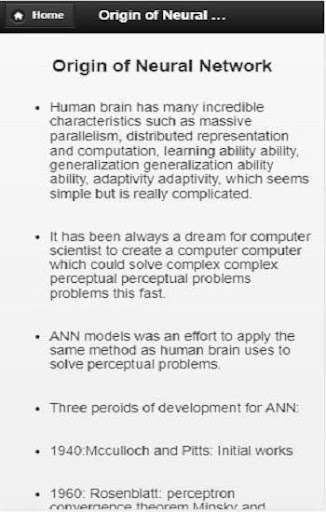 Emulate Artificial Neural Network from MyAndroid or run Artificial Neural Network using MyAndroid