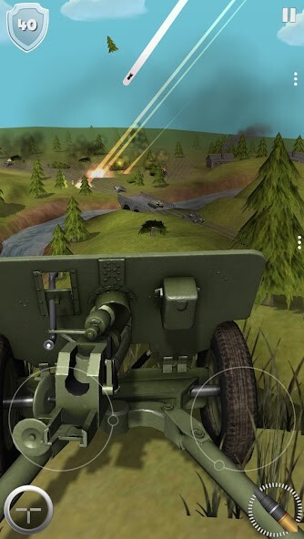 Emulate iPhone app Artillery Guns: Destroy Tanks using MyAndroid
