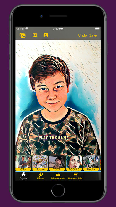 Emulate iPhone app Artist Photo Filter using MyAndroid