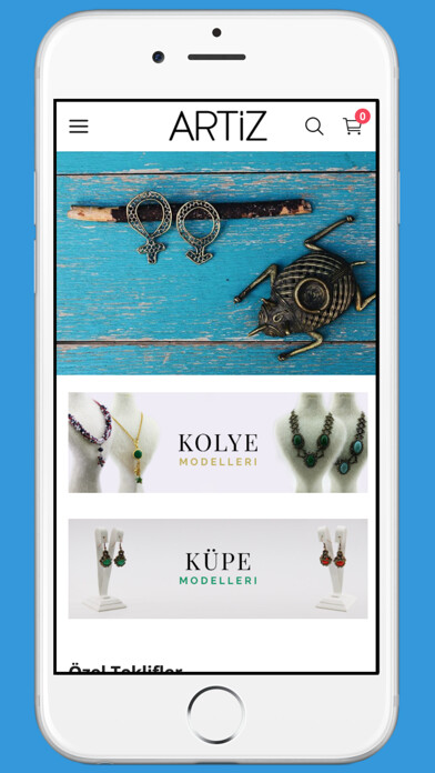 Emulate iPhone app Artiz Handmade using MyAndroid