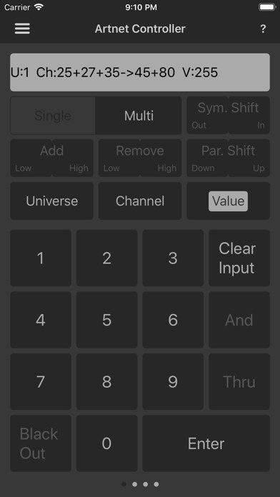 Emulate iPhone app ArtnetControl using MyAndroid