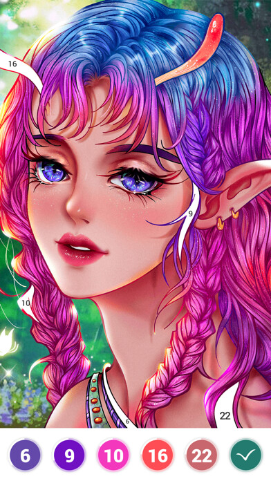 Emulate iPhone app Art Number Coloring Book using MyAndroid Emulate iPhone app Art Number Coloring Book using MyAndroid