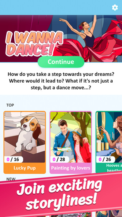 Emulate iPhone app Art Stories: Color To Discover using MyAndroid