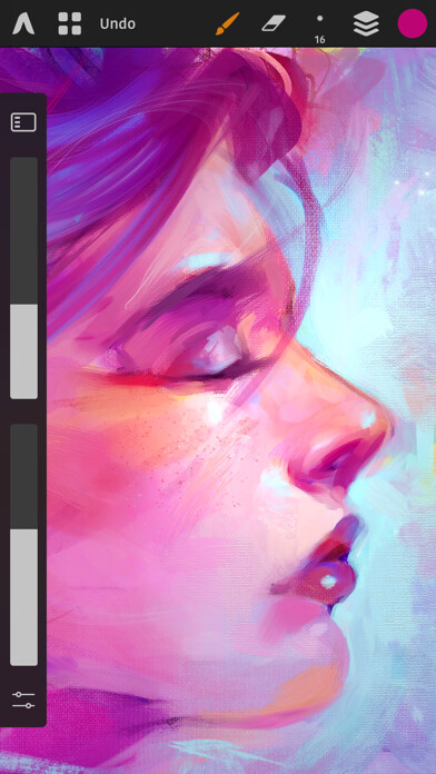 Emulate iPhone app Artstudio Pro using MyAndroid
