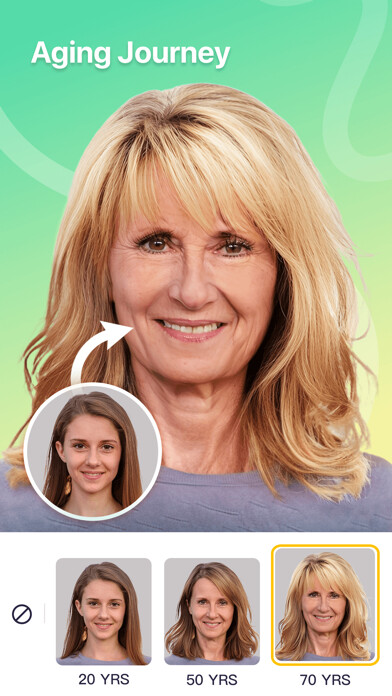 Emulate iPhone app Arture - Aging, Hairstyle using MyAndroid
