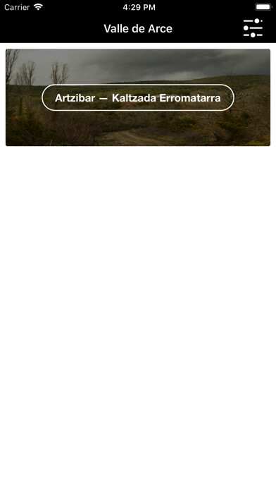 Emulate iPhone app Artzibar Valle de Arce using MyAndroid