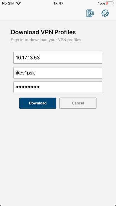 Emulate iPhone app Aruba Virtual Intranet Access using MyAndroid Emulate iPhone app Aruba Virtual Intranet Access using MyAndroid