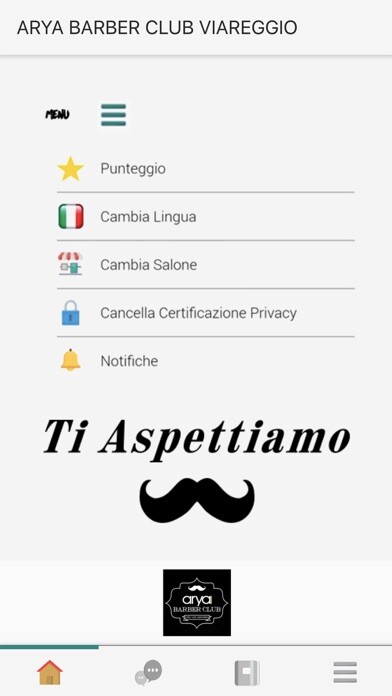 Emulate iPhone app Arya Barber Club Viareggio using MyAndroid Emulate iPhone app Arya Barber Club Viareggio using MyAndroid