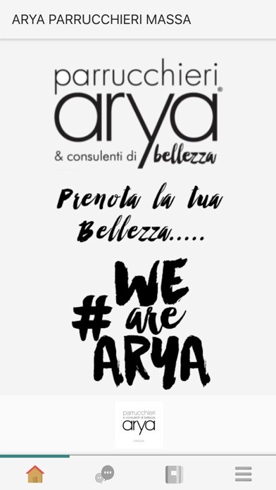 Emulate iPhone app Arya Parrucchieri Massa using MyAndroid
