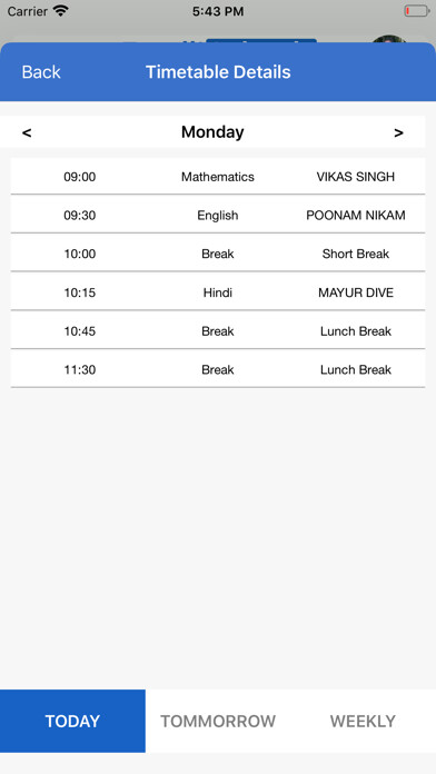 Emulate iPhone app Arya Vidya Mandir School using MyAndroid