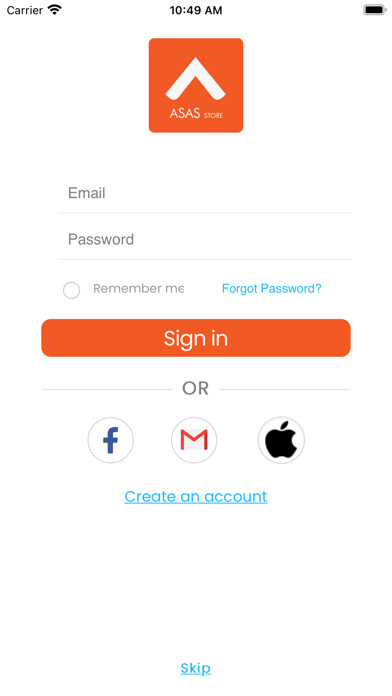 Emulate iPhone app ASAS Store using MyAndroid