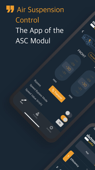Emulate iPhone app ASC - Air Suspension Control using MyAndroid