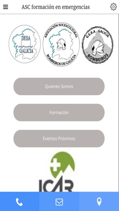 Emulate iPhone app ASC Formación en Emergencias using MyAndroid Emulate iPhone app ASC Formación en Emergencias using MyAndroid