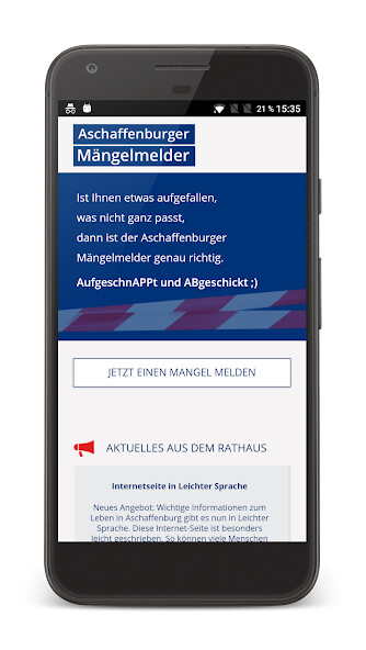 Run android online APK Aschaffenburger Mängelmelder from MyAndroid or emulate Aschaffenburger Mängelmelder using MyAndroid Run android online APK Aschaffenburger Mängelmelder from MyAndroid or emulate Aschaffenburger Mängelmelder using MyAndroid