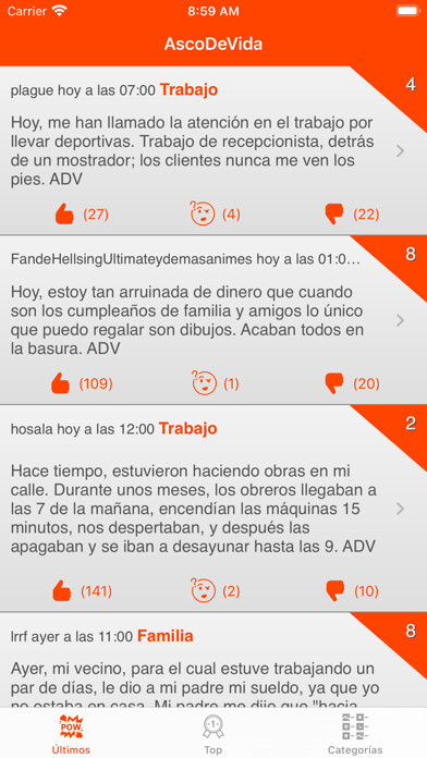 Emulate iPhone app AscoDeVida - Desgracias Ajenas using MyAndroid Emulate iPhone app AscoDeVida - Desgracias Ajenas using MyAndroid